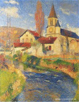 Kyrka vid floden