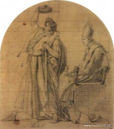 Napoleon som håller i Josephines krona