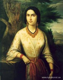 Ung kvinna med salva