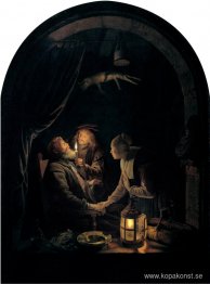 Tandläkare med levande ljus