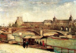Pont du Carrousel och Louvren