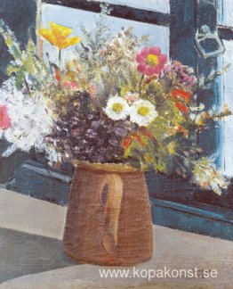 Vas med blommor i fönstret, Campos do Jordão
