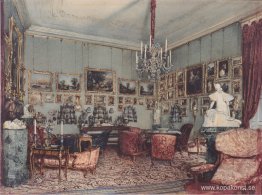 Interiör i Palace Windischgratz i loppet i Wien