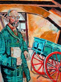 Självporträtt med vagn