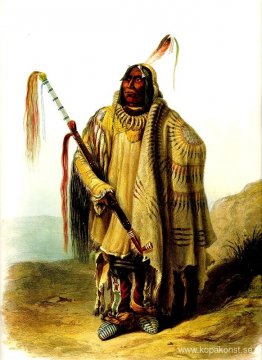 Pehriska Ruhpa Minatarre eller Big Bellied Indian