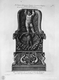 Ljusstake på innergården till Palazzo Lante i St. Eustachius