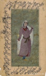 Ung kvinna i en vit wrap