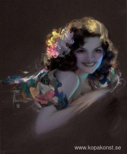 Pin-Up med blommor