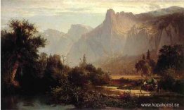 Piute indisk familj i Yosemite Valley