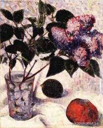 Syrener i ett glas, äpple och citron