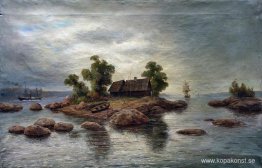 Bondgård på ön
