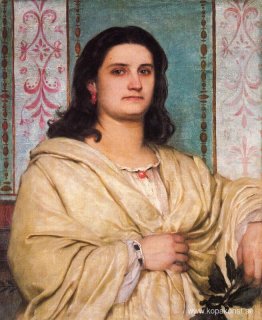 Porträtt av Angela Böcklin som musa