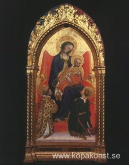 Gentile da Fabriano Madonna och barn, med Sts. Lawrence