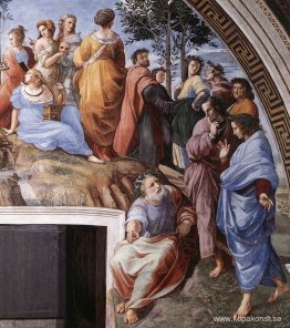 Parnassus, från Stanza delle Segnatura (detalj)