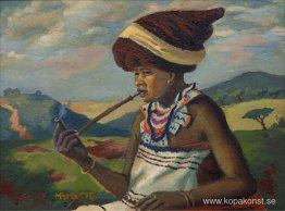 Traditionell Xhosa kvinna