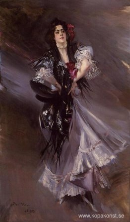 Porträtt av Anita de la Ferie - Den spanska dansaren