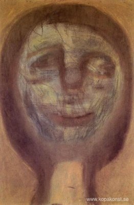 Grön clownmask