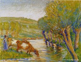 Floden och pilarna, Eragny