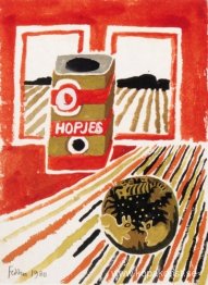 Stilleben med kaffeburk