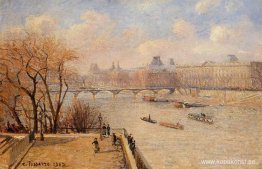Den upphöjda terrassen på Pont Neuf