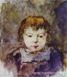 Porträtt av Gaugins dotter Aline