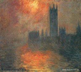 Houses of Parliament, solnedgång
