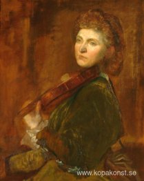 Porträttet av violinisten Wilma Neruda a.k.a Lady Hallé