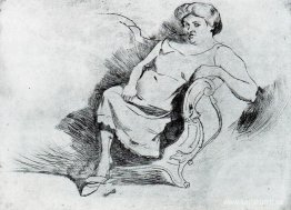 Sittande kvinna