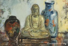 Buddha med två vaser