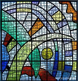 Fönster i målat glas för University of Caracas