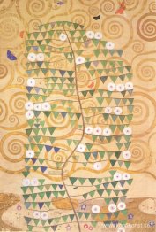 Tecknad film för frisen av Villa Stoclet i Bryssel: högra delen