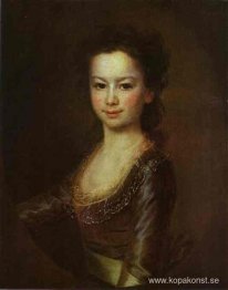 Porträtt av grevinnan Maria Vorontsova som ett barn