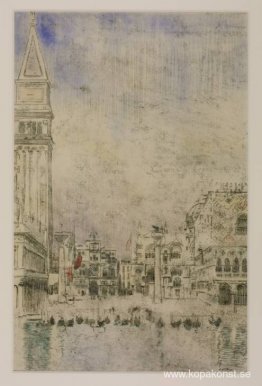 Piazzetta och Old Campanile, Venedig