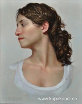 Ung kvinna tittar åt höger (Susanna (musa))