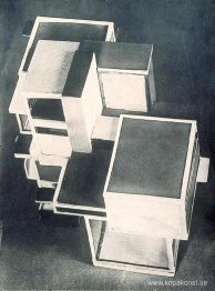 Modell av konstnärens hus