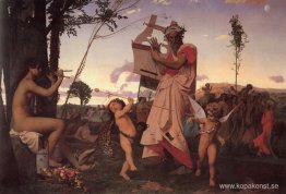 Bacchus och Anacreon älskar