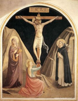 Korsfästelse med Jungfrun, Maria Magdalena och St Dominic