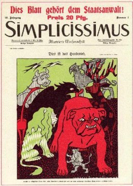 Omslagsillustration till tidningen Simplicissimus