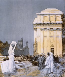 Scen på World's Columbian Exposition, Chicago, Illinois