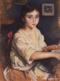 Porträtt av O.I. Rybakova i barndomen