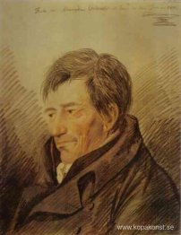 Porträtt av en italiensk kompositör Muzio Clementi