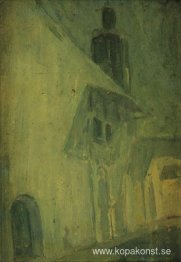 Huset (väggen) i blått