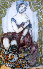 Porträtt av O. A. Glebova-Sudeikina