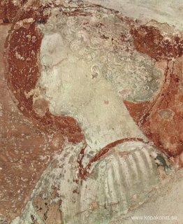 Fresk i klostret i San Miniato al Monte Loggia i Florens