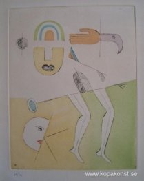 Illustration till L’extrême-Occidentale av Ghérasim Luca