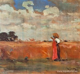Wheatland med Woman of Shawl