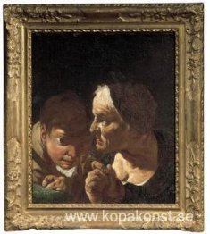 Gammal Kvinna Med Pojken