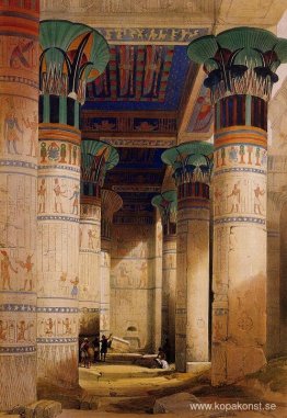 Portik av Isis tempel i Philae