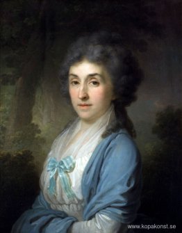 Porträtt av Ekaterina Aleksandrovna Novosiltseva