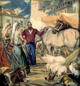 Marknad i La Cuesta de San Vicente - Vitoria